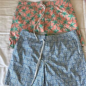 Pair of Bonobos swimsuits